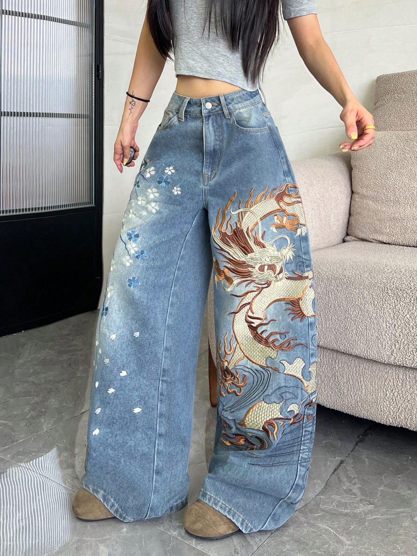 Jeans Baggy Hong Kong Style