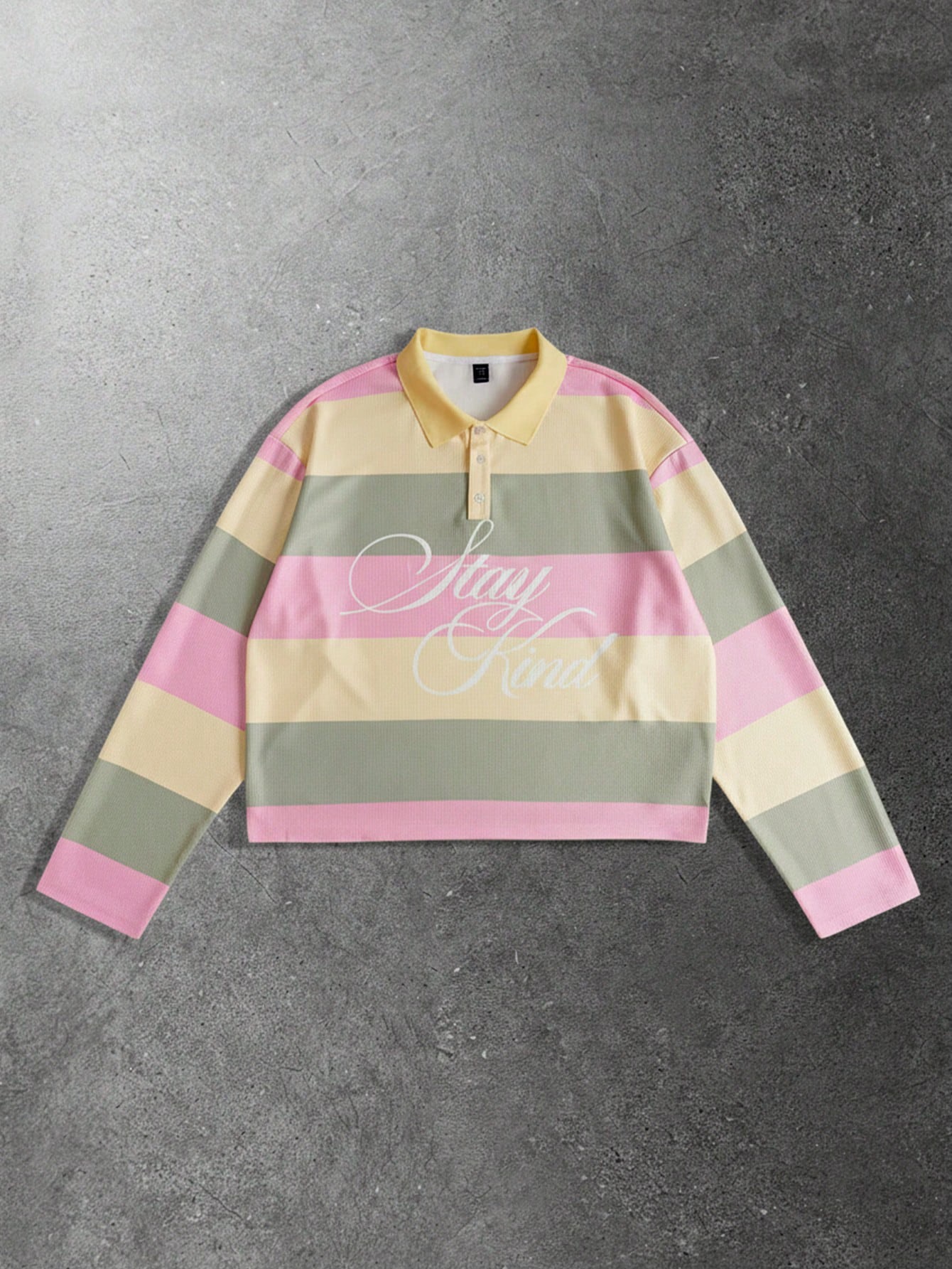 ROMWE MEN Prep Polo